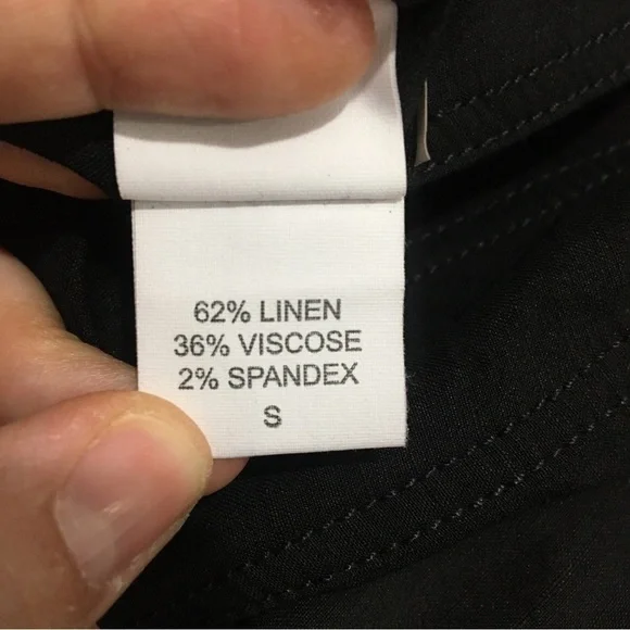 Eileen Fisher NWOT Straight Pants “Sample” Black Lightweight size Small (6-8) - Picture 8 of 10